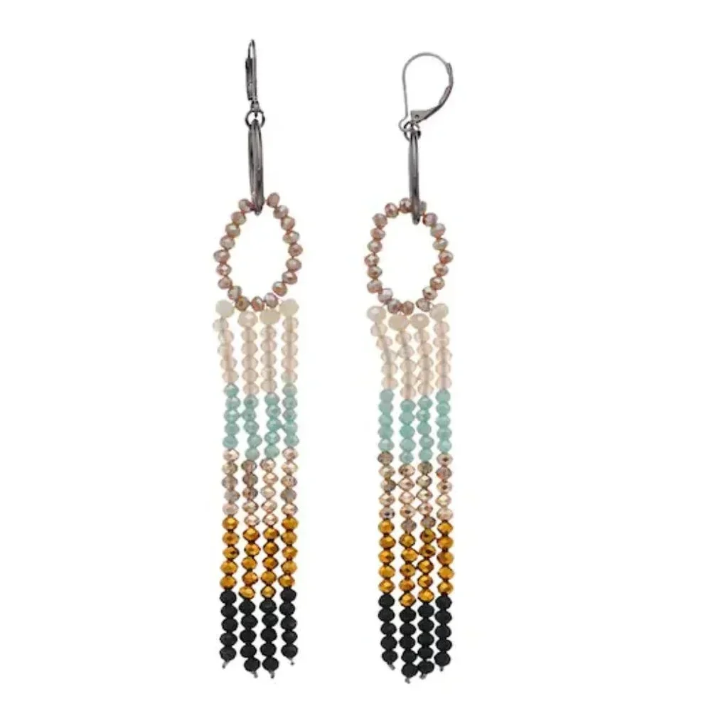 🆕 Simply Vera Vera Wang Shaky Bead Linear Earrings